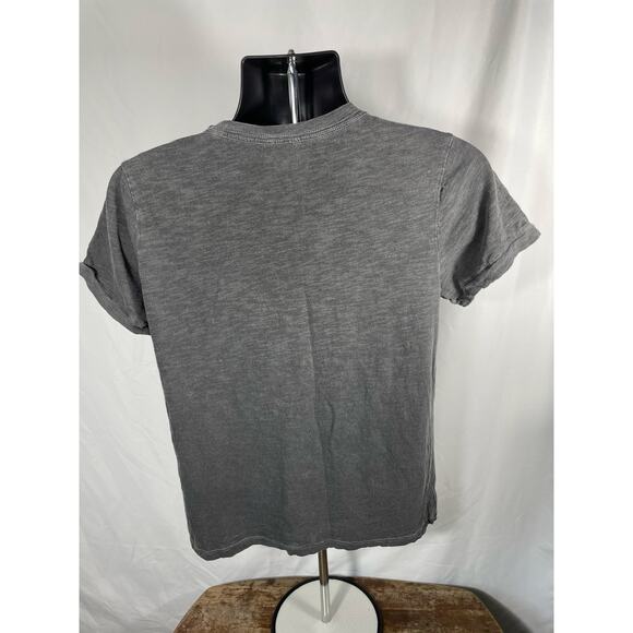 KISS Lucky Brand Beaded Logo Tee Gray Women’s Large - Picture 2 of 7